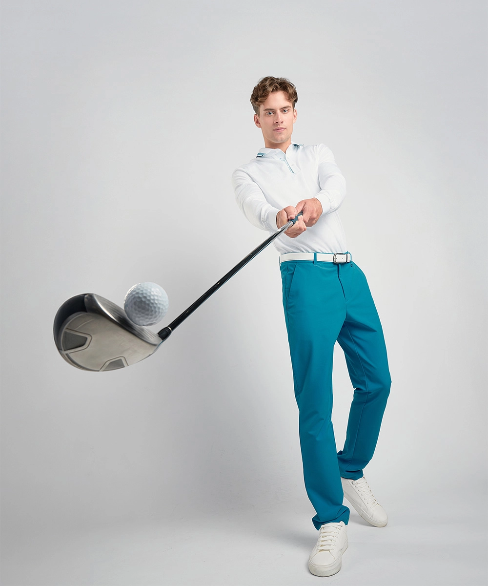 抗UV防潑水修身長褲