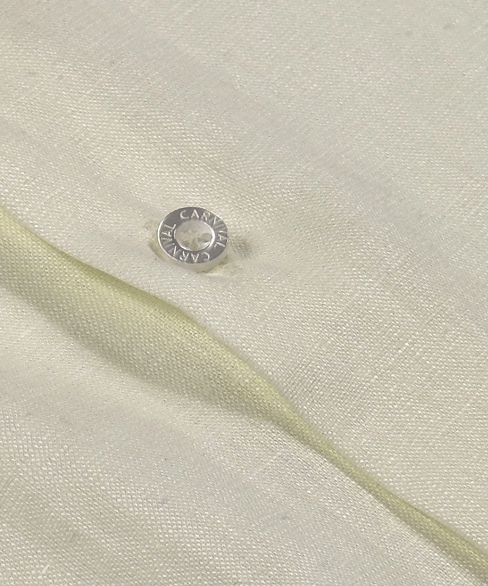 米白亞麻休閒襯衫 