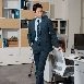 深藍格紋 成套西裝